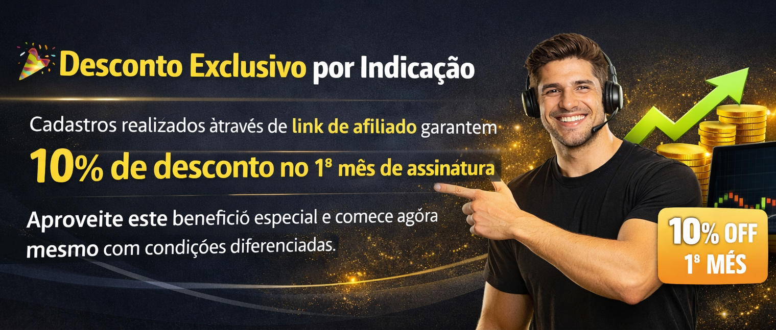10% de desconto no primeiro mÃªs para novos associados